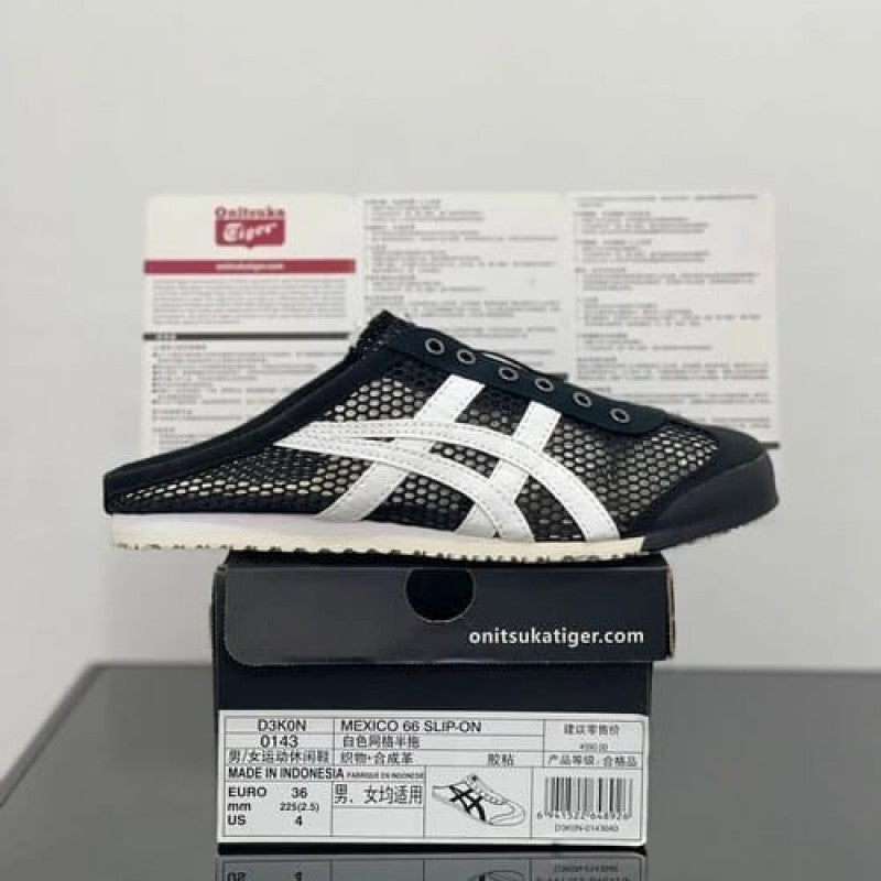 Onitsuka Tiger Mexico 66 Sabot "White Black" #729