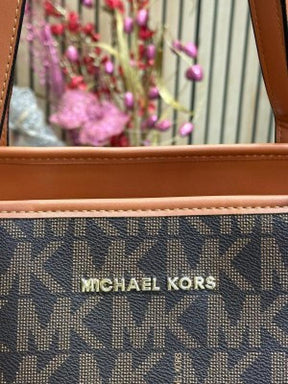 MICHAEL  KORS JET SET TRAVEL BIG MK TOTE BAG WITH WALLET AND DUST BAG (BROWN) 2003