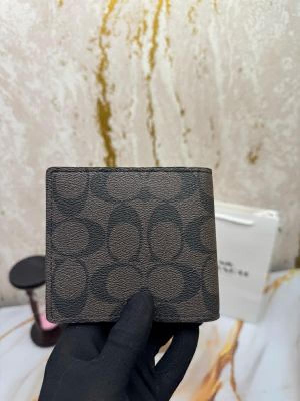 COACH  SIGNATURE  CC  MONOGRAM  WALLET  COMBO  WITH  BOX  AND  CARRYBAG