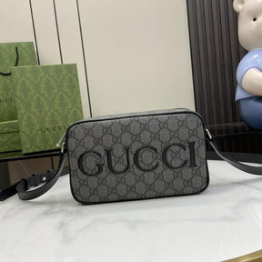 Gucci  Unisex  Shoulder  Bag  with  Logo  Grey  Messenger  With  OG  Box  &  Dust  Bag  768391