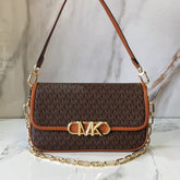 Michael  Kors  Parker  Medium  Logo  Shoulder  Bag  With  Dust  Bag  &  OG  Box  22319  Coffee  Brown