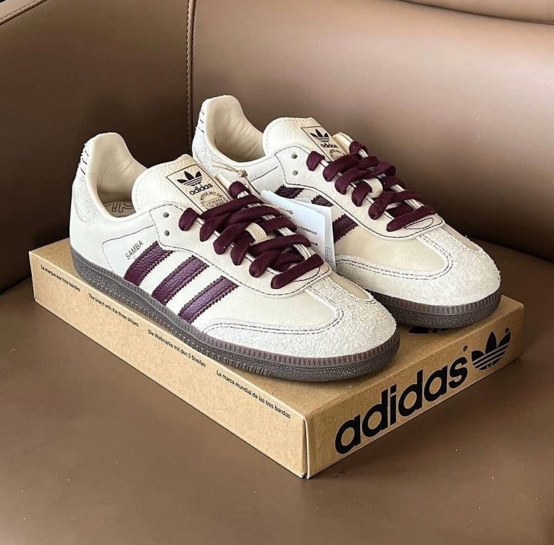 Adidass Samba OG Men s Wonder White Maroon