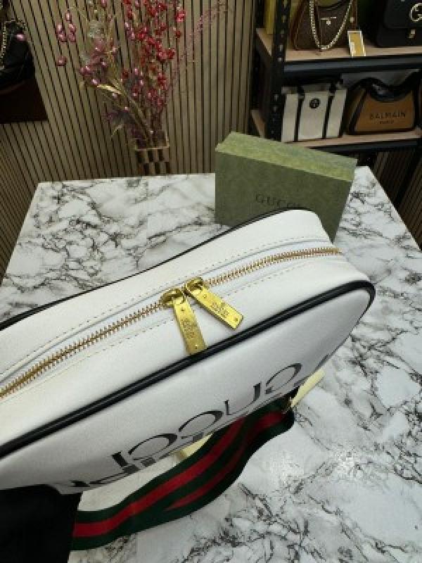 GUCCI  X  ADIDAS  SHOULDER  BAG  WITH  SLING  DUSTBAG  AND  BOX  WHITE