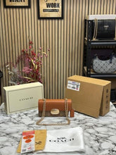 Coach  Eliza  Flap  Crossbody  Bag  With  Double  Og  Box  And  Dust  Bag  (Brown)