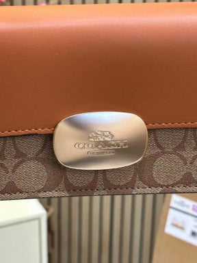 Coach  Eliza  Flap  Crossbody  Bag  With  Double  Og  Box  And  Dust  Bag  (Brown)