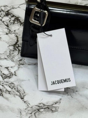 Jacquemus   Le Chiquito Long Boucle Top Handle With Box And Dust Bag (Black)
