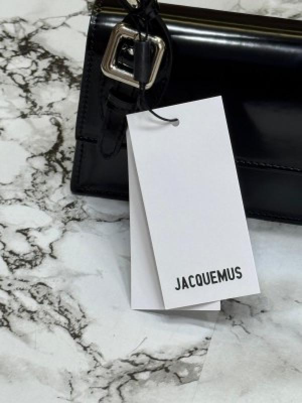 Jacquemus   Le Chiquito Long Boucle Top Handle With Box And Dust Bag (Black)
