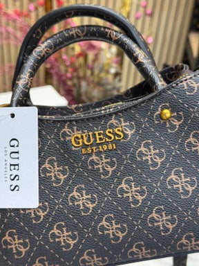 Guess Manhattan Shoulder Bag With Box And Dust Bag Including CarryBag (C2) (brown)