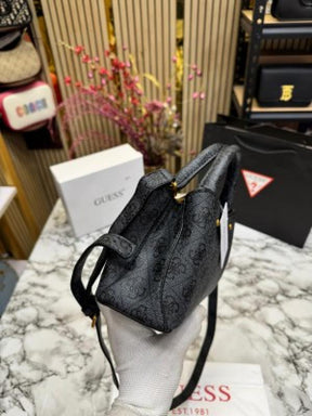 Guess Manhattan Shoulder Bag With Box And Dust Bag Including CarryBag (C2) (black)