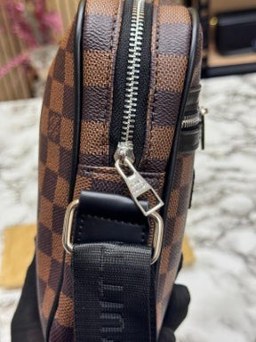 Louis  Vuitton Danube Side Bag Premium Quality With Dust Bag (Brown Checks)