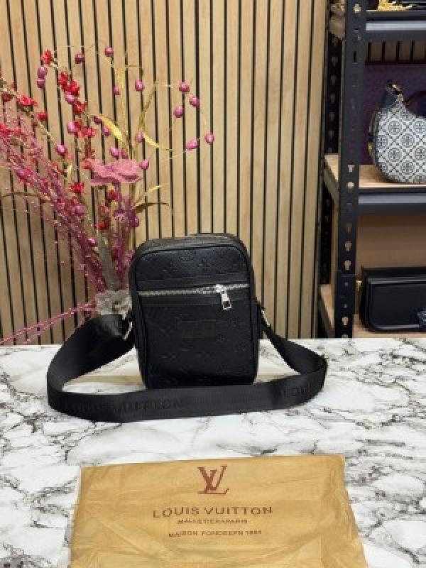 Louis  Vuitton Danube Premium  Quality  SideBag Embossed With Dust bag (Black)