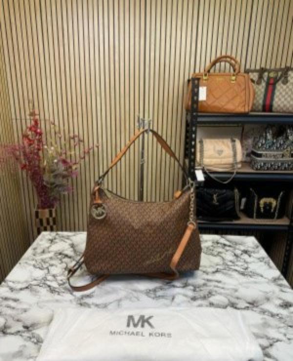 MICHAEL  KORS HANDBAG WITH DUST BAG PREMIUM QUALITY (BROWN)