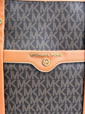 MICHAEL  KORS TOTE BAG WITH BRAND DUST BAG (BROWN)