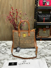 VERSACE LA VACANZA HAND BAG WITH DUST BAG (BROWN)