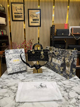 Christian  Dior  D Joy  Pearl  Patent  Handbag  With  Box  And  Dust  Bag  Including  CarryBag  (Black)