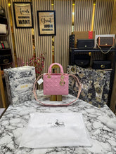 Christian  Dior  Lady  Bag  Glossy  With  Box  And  Dust  Bag  Including  CarryBag  (Pink)