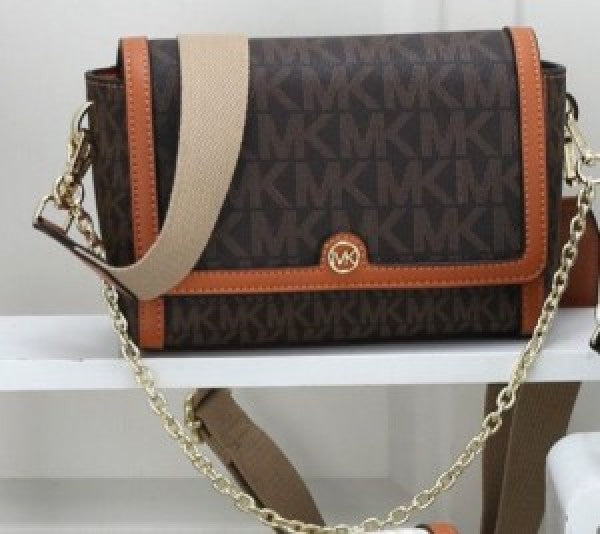 Michael  Kors  Freya  Crossbody  Bag  With  OG  &  Dust  Bag  23013  Coffee  Brown