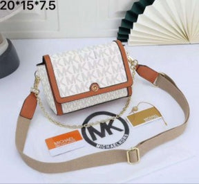 Michael  Kors  Freya  Crossbody  Bag  With  OG  &  Dust  Bag  23013  Beige  Brown
