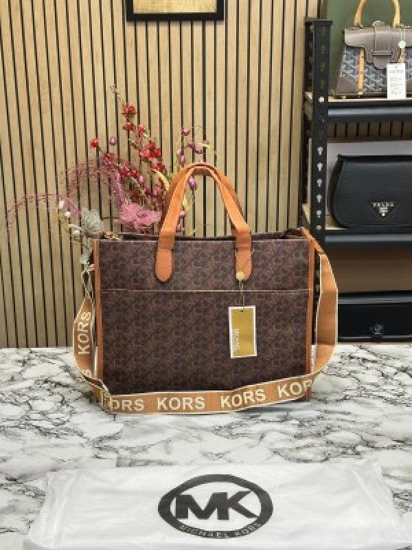 Michael  Kors Gigi Hand Bag With Dust Bag (Brown)
