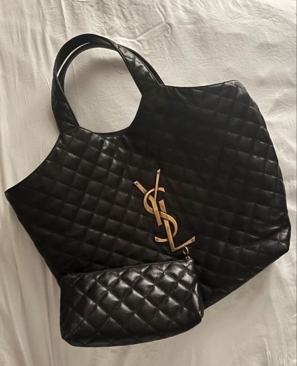 YSL  Handbag  Saint  Laurent  Icare  Maxi  Shopping  Bag  in  Quilted  Leather  Large  With  Dust  Bag  6070