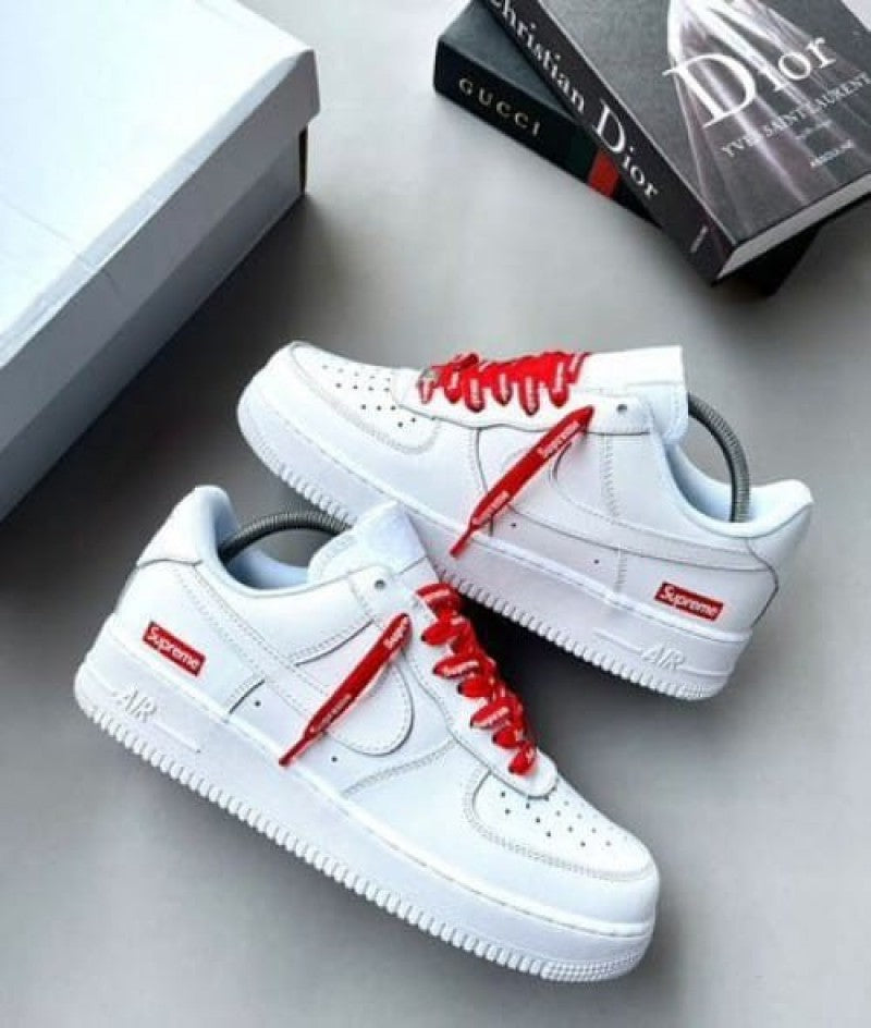 Nikee Airforce 1 Supreme White Semi UA With OG Box