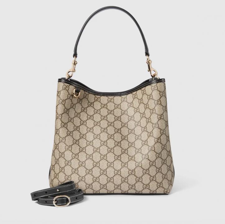 Gucc  i GG Emblem medium bucket bag with box 501