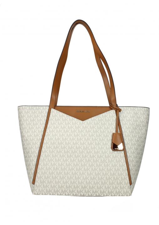 MICHAEL  KORS Brown Whitney Signature Small Tote Bag 360