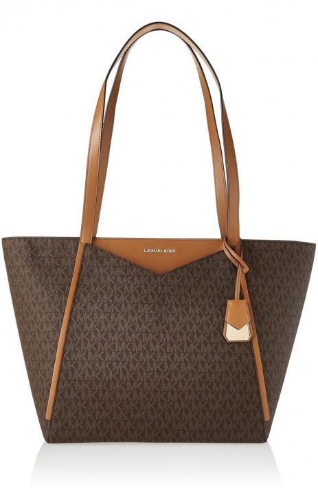 MICHAEL  KORS Brown Whitney Signature Small Tote Bag 359