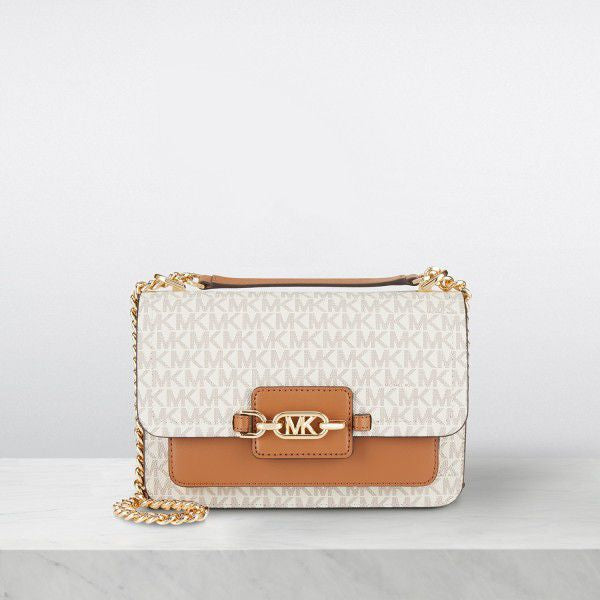 Michael  Kors  MK Heather Shoulder Bag With OG Box(22301 biege)