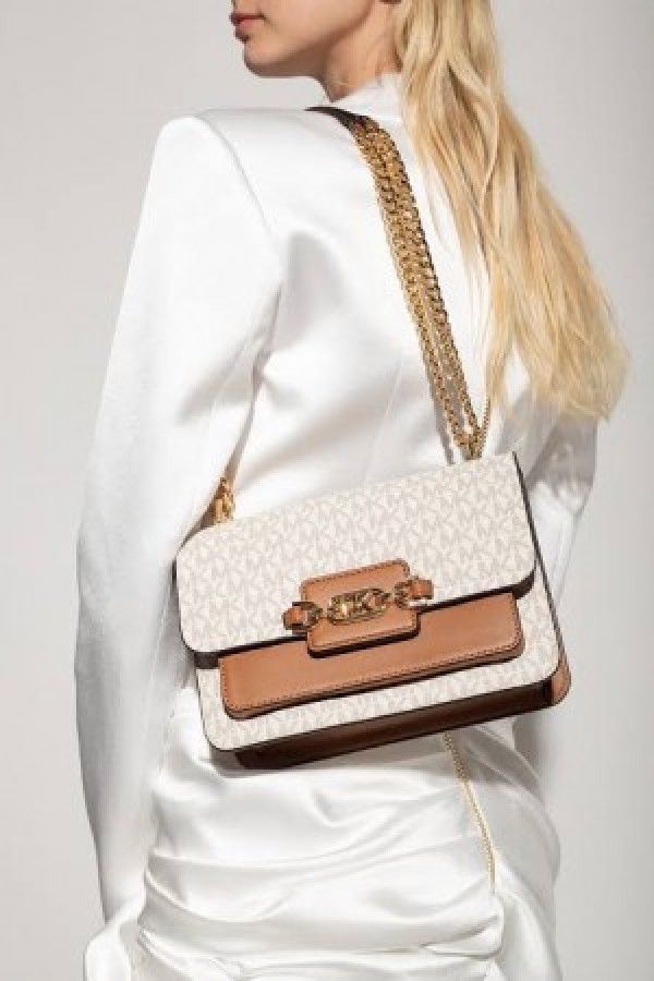 Michael  Kors  MK Heather Shoulder Bag With OG Box(22301 biege)