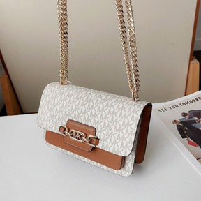 Michael  Kors  MK Heather Shoulder Bag With OG Box(22301 biege)