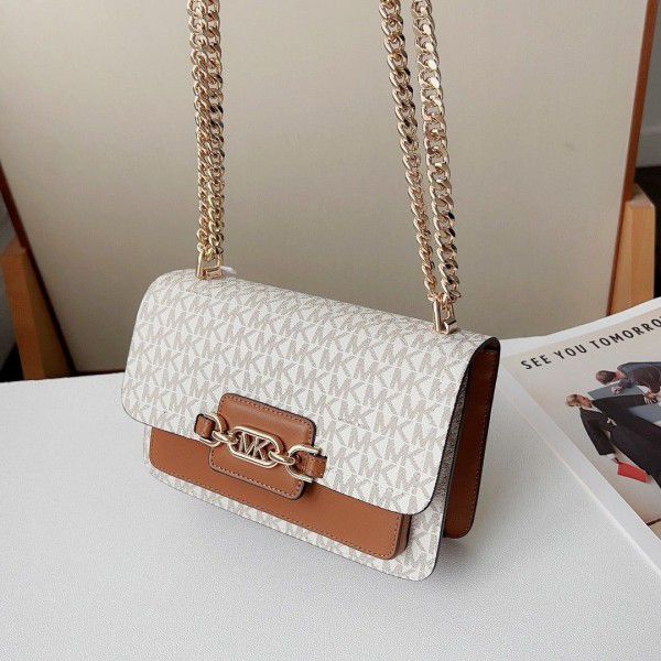 Michael  Kors  MK Heather Shoulder Bag With OG Box(22301 biege)