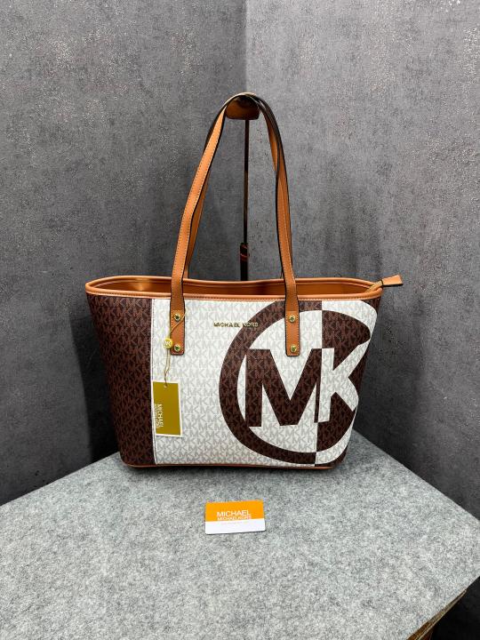 Michael  Kors  Voyager  Leather  Tote  Satchel  Shoulder  Bag  With  Dust  Bag  (21004  Coffee  Brown)