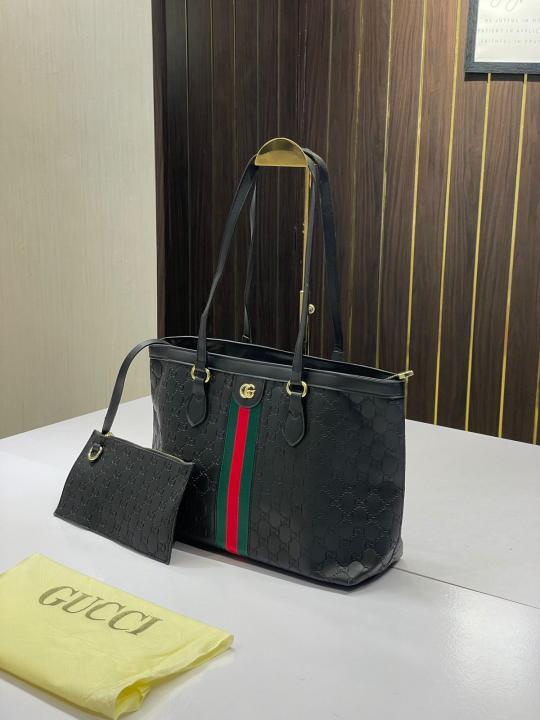 Gucci  Ophidia  tote  bag  with  pouch  &dust  cover(867 black)