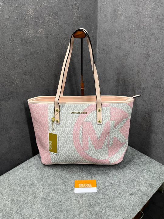 Michael  Kors  Voyager  Leather  Tote  Satchel  Shoulder  Bag  With  Dust  Bag  (21004  Pink)