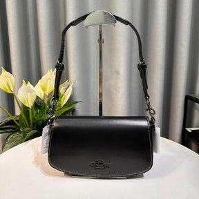 Coach  Andrea  Shoulder  Bag  With  OG  Box  &  Dust  Bag  (Black  63384)