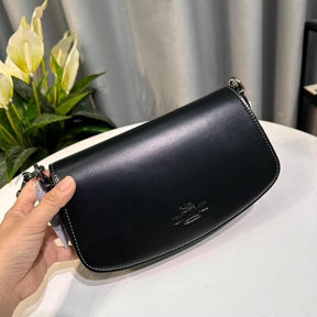 Coach  Andrea  Shoulder  Bag  With  OG  Box  &  Dust  Bag  (Black  63384)