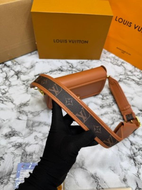 LOUIS  VUITTON OFFICIER POUCH SLING BAG WITH OG DUST BAG & DOUBLE BOX INCLUDING CARRY BAG PREMIUM QUALITY [Orange]