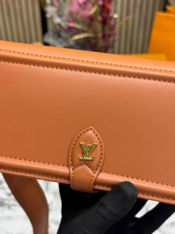 LOUIS  VUITTON OFFICIER POUCH SLING BAG WITH OG DUST BAG & DOUBLE BOX INCLUDING CARRY BAG PREMIUM QUALITY [Orange]