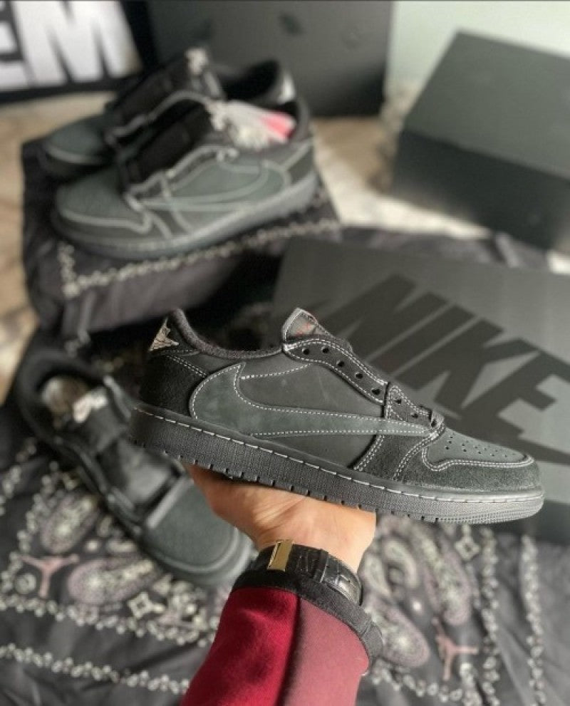 NIK E Air jordan 1 low x travis scott black phantom heavy quality