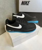 Airforcee 1 low Anthracite black Reflective swoosh