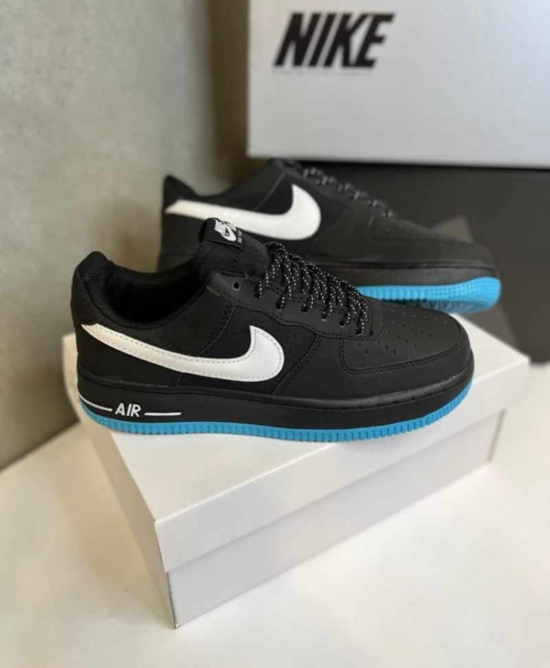 Airforcee 1 low Anthracite black Reflective swoosh