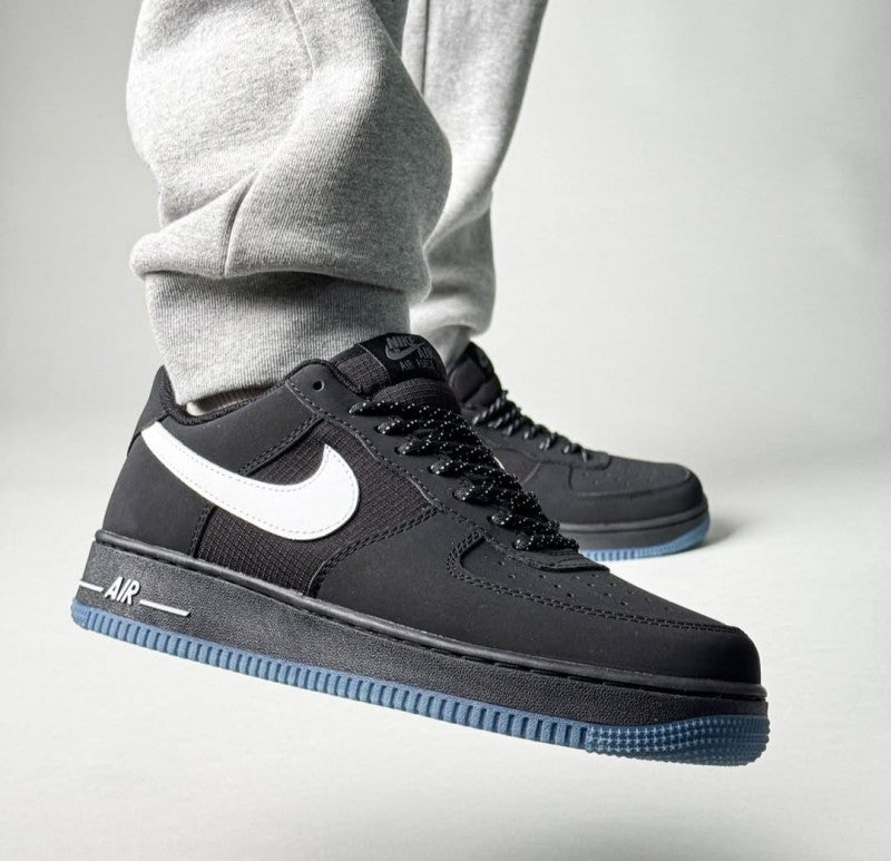 Airforcee 1 low Anthracite black Reflective swoosh