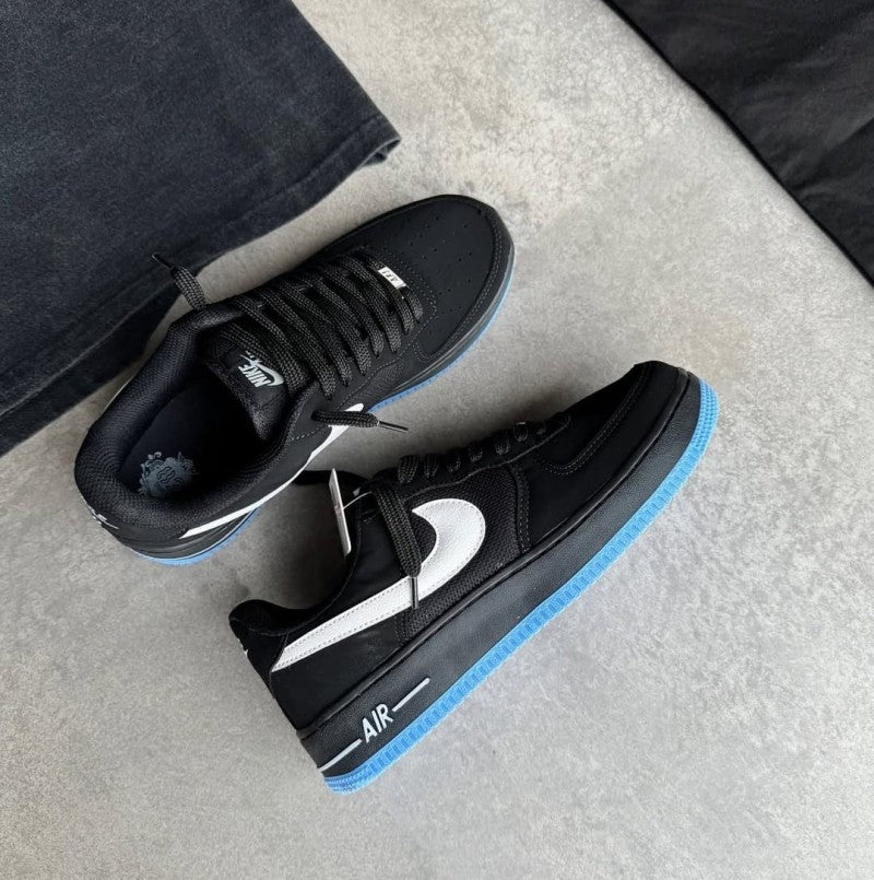 Airforcee 1 low Anthracite black Reflective swoosh