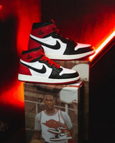 Nikee Air Jordan 1 High Black Toe Reimagined