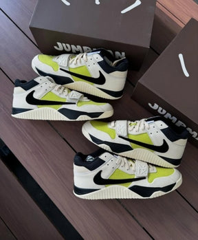 travis scott x jordan jumpman jack trainer bright cactus