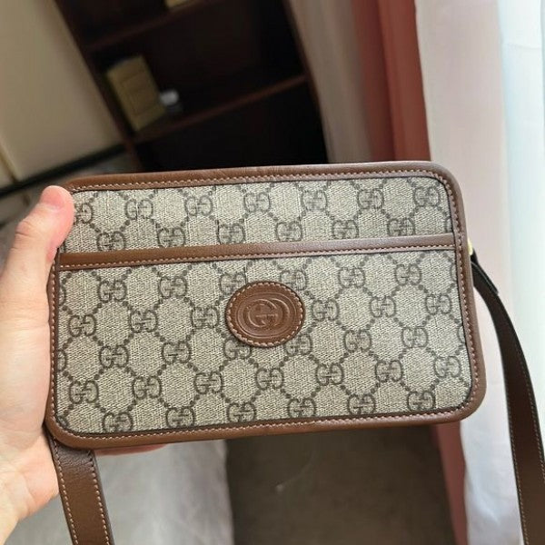 Gucci  camera  gg  crossbody  bag  with  og  box