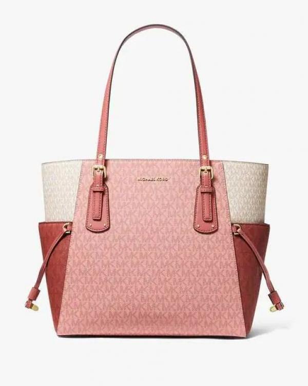 MICHEAL KOR  S VOYAGER SIDE POCKET TOTE BAG