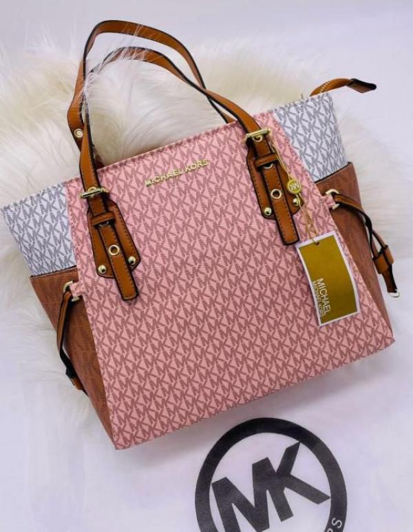 MICHEAL KOR  S VOYAGER SIDE POCKET TOTE BAG