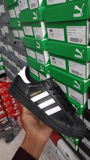 Adidass Superstar Black White Leather Fix 169